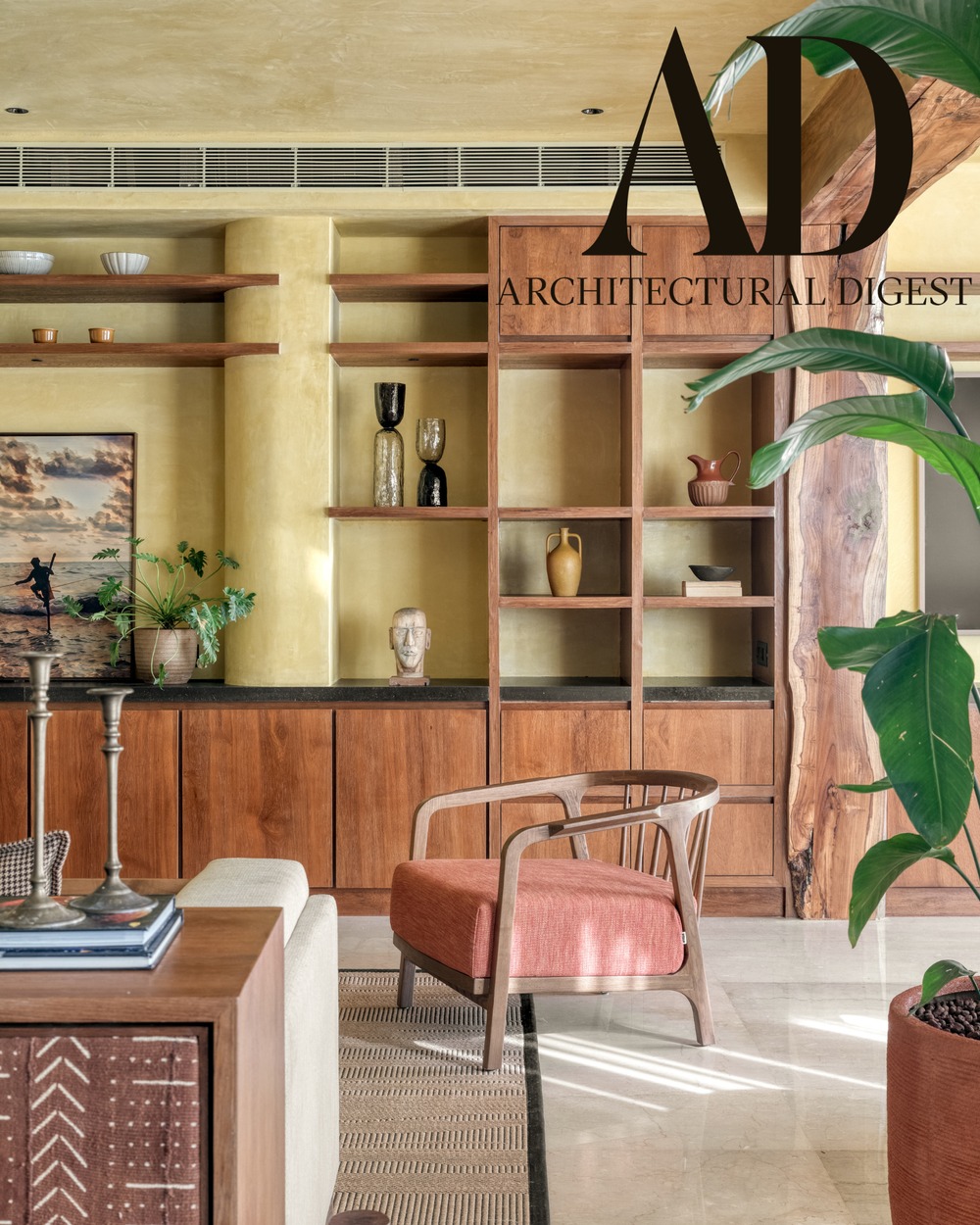 Architectural Digest — This apartment in Pune's Kalyani Nagar crafts a tactile world through textures